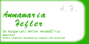 annamaria hefler business card